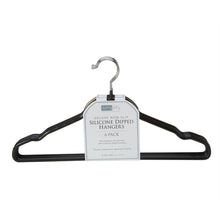 Load image into Gallery viewer, 23270-BLACK 6PK FLAT WIRE NON SLIP HANGER
