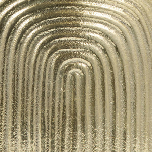 17754-03 Metal, 11" Arch Vase, Champagne