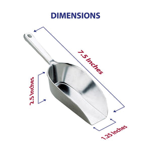 HIC Kitchen Flat Bottom Food Utility Scoop, 7.5in