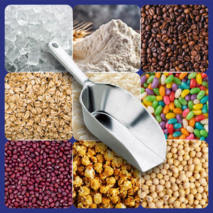 HIC Kitchen Flat Bottom Food Utility Scoop, 7.5in