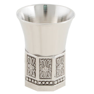 UK40007 Nickel Plated Wine Divider With Kiddush Cup And 8