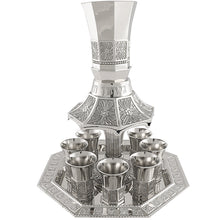 Load image into Gallery viewer, UK40007 Nickel Plated Wine Divider With Kiddush Cup And 8
