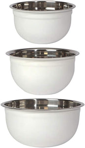 Set/3 Mixing Bowls White