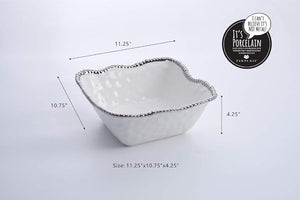 Pampa Bay Large Square Salad Bowl CER-2253-W