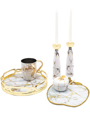 Load image into Gallery viewer, 96790 WHITE GOLD MARBLE WASHCUP
