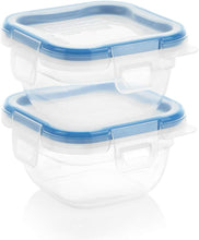 Load image into Gallery viewer, SNAP-1111577  SNAPWARE-SQUARE FOOD STORAGE- 1.3 CUPS – PACK OF 2 – BLUE
