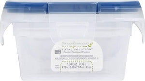SNAP-1111577  SNAPWARE-SQUARE FOOD STORAGE- 1.3 CUPS – PACK OF 2 – BLUE