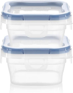 SNAP-1111577  SNAPWARE-SQUARE FOOD STORAGE- 1.3 CUPS – PACK OF 2 – BLUE