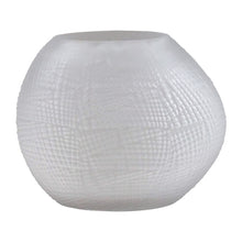 Load image into Gallery viewer, Glass Texture Vase, Frosted White
