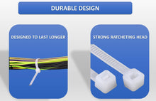 Load image into Gallery viewer, CABLE TIES NATURAL 100/PK - 14&quot;
