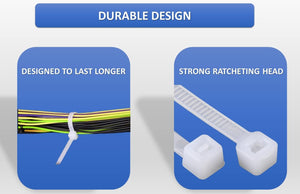 CABLE TIES NATURAL 100/PK - 14"
