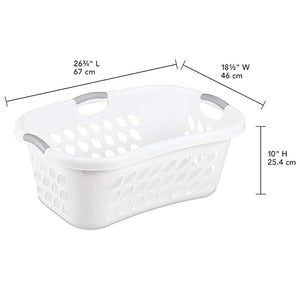 White Laundry Basket - Hip Hugger