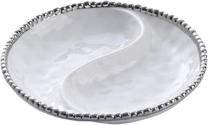 Pampa Bay Small 2-Section Platter CER-2427-W