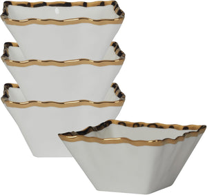 20495 Regency Gold Square Snack Bowls 5.5in