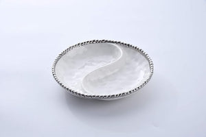 Pampa Bay Small 2-Section Platter CER-2427-W