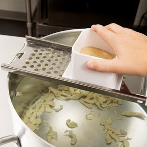 HIC Kitchen Spaetzle Maker with Safety Pusher