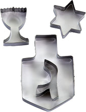 Load image into Gallery viewer, Set of 4 Chanukah Stainless Steel Cookie Cutters
