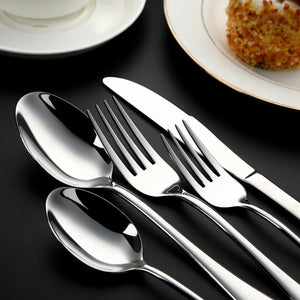 84187 PLAIT MIRROR Flatware Service For 4