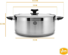 Load image into Gallery viewer, YD11 Stainless Steel Dutch Oven with Lid 11 Quart
