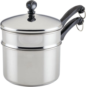 Farberware 2 Qt. Covered Saucepan w/ Double Boiler Insert