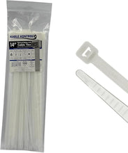 Load image into Gallery viewer, CABLE TIES NATURAL 100/PK - 14&quot;
