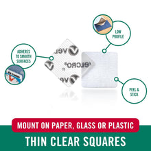 Load image into Gallery viewer, VELCRO-SQUARES-7/8"-CLEAR CD/12
