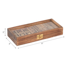 Load image into Gallery viewer, 18721 Wood, 9x4 Table Game Box, Brown
