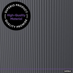 35 L Ribbed Laundry Basket, Grey