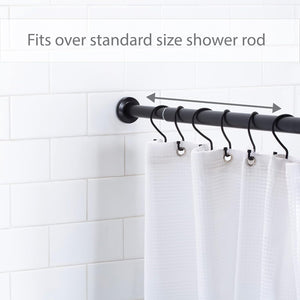 S-Hook Shower Curtain Rings - Matte Black