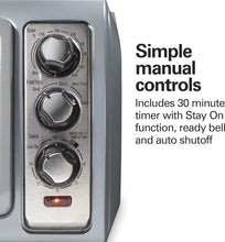 Load image into Gallery viewer, Hamilton Beach 6 Slice Toaster Fits 9x13
