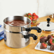 Load image into Gallery viewer, Farberware 2 Qt. Covered Saucepan w/ Double Boiler Insert
