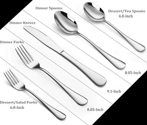84187 PLAIT MIRROR Flatware Service For 4