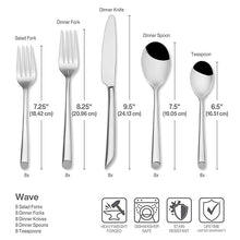 Load image into Gallery viewer, Wave / Slice Flatware Service for 4
