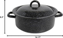 Load image into Gallery viewer, ENAMEL-DUTCH OVEN 4.5 QT BLACK
