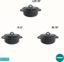 Load image into Gallery viewer, ENAMEL-DUTCH OVEN 4.5 QT BLACK
