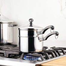 Load image into Gallery viewer, Farberware 2 Qt. Covered Saucepan w/ Double Boiler Insert
