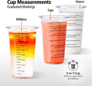 CUPS DISPOSABLE MEASURING 12 PACK 16OZ PATCHK