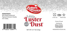 Load image into Gallery viewer, Baker&#39;s Choice Edible Glitter - Silver Edible Luster Dust - 4.8 grams

