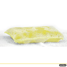 Load image into Gallery viewer, 3 Pack Microfiber Dish Sponge Red Blue &amp; Yellow
