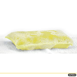 3 Pack Microfiber Dish Sponge Red Blue & Yellow