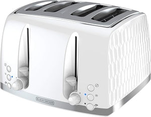 Honeycomb Collection 4-Slice Toaster with Premium Textured Finish