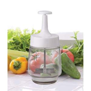HIC Kitchen Plain Edge Old Fashioned Onion Manual Food Chopper