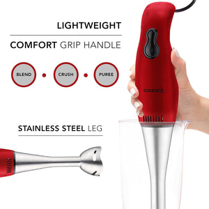 COUCHB2002R COURANT 200W HAND BLENDER RED/STAINLESS