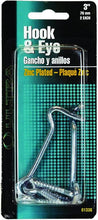 Load image into Gallery viewer, HOOK &amp; EYE ZINC 3"-2/card
