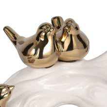 Load image into Gallery viewer, 20414 14&quot; Birds Sitting On Branch, White/gold
