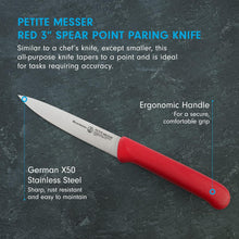 Load image into Gallery viewer, MESSERMEISTER Spear Point Parer with Matching Sheath - 4&quot;
