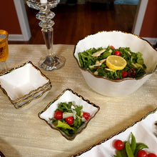 Load image into Gallery viewer, 20495 Regency Gold Square Snack Bowls 5.5in
