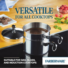 Load image into Gallery viewer, Farberware 2 Qt. Covered Saucepan w/ Double Boiler Insert
