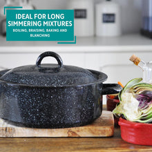 Load image into Gallery viewer, ENAMEL-DUTCH OVEN 4.5 QT BLACK
