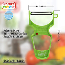 Load image into Gallery viewer, Vegetable Peeler - Heavy Duty, Ultra Sharp Stainless Steel Blade - Swiss Peeler - Ergonomic Plastic Handle - Color Coded Kitchen Tools - Green
